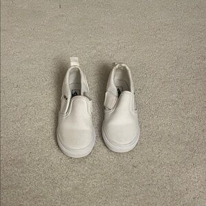 Vans Kids White Slip-On Sneakers